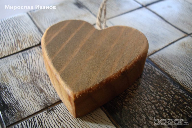 дървено сърце от Швеция, снимка 1
