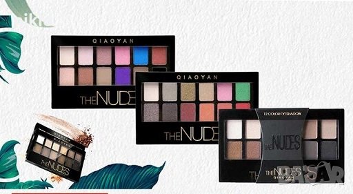 3 вида MAYBELLINE копие The Nudes 12 цвята палитра сенки за очи грим, снимка 1
