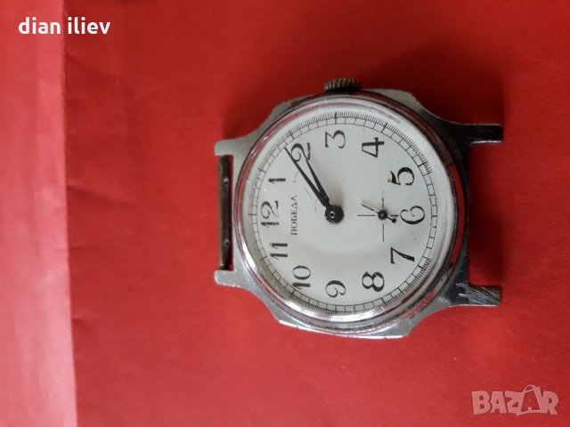 Стар механичен часовник-Победа, снимка 5 - Антикварни и старинни предмети - 25299917