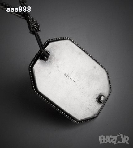 Сребърен медальон със седеф и зародиш на перла, снимка 4 - Антикварни и старинни предмети - 23828031
