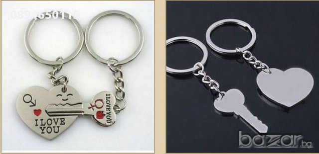 2 броя ключодържатели подарък за влюбени ключодържател "I love you" , снимка 2 - Други - 17401725