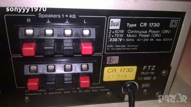 dual cr 1730 stereo receiver-внос швеицария, снимка 10 - Ресийвъри, усилватели, смесителни пултове - 23958313