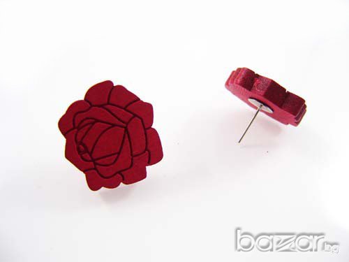 Разпродажба-Обеци от дърво 2601 GOOD WOOD, снимка 3 - Обеци - 6318095