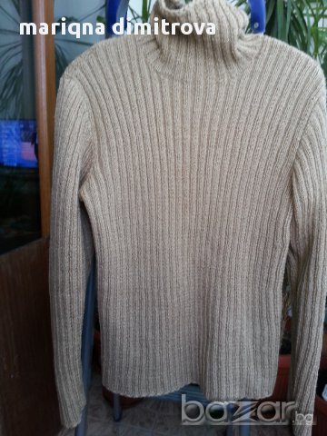 дамско ръчно плетено поло, снимка 2 - Блузи с дълъг ръкав и пуловери - 11449020