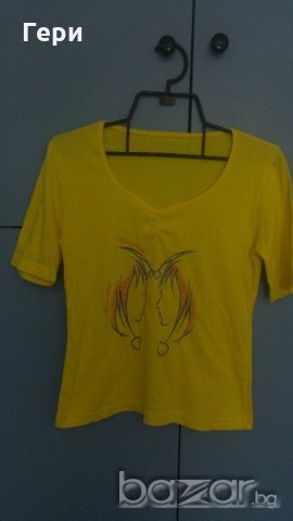 Блузка в жълто, снимка 2 - Корсети, бюстиета, топове - 18969661
