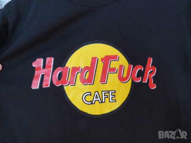 Интересна мъжка тениска Hard Fuck за да си готин 