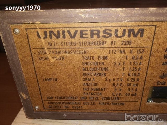 universum vt2335 stereo receiver-внос швеицария, снимка 6 - Ресийвъри, усилватели, смесителни пултове - 21154285