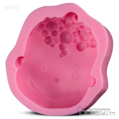 3D силиконов молд форма лице бебе бебешка глава калъп за украса декор торта фондан шоколад глина др