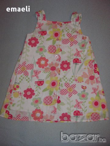 Лятна рокля с охлювчета Next за 3-4 г, снимка 5 - Детски рокли и поли - 11126345