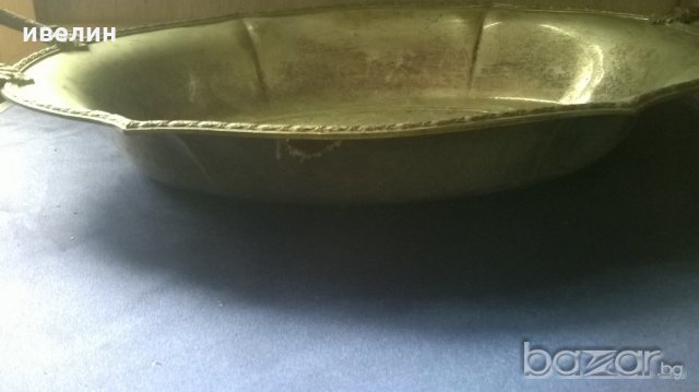 посребрена бронзова фруктиера арт деко, снимка 3 - Антикварни и старинни предмети - 20249943