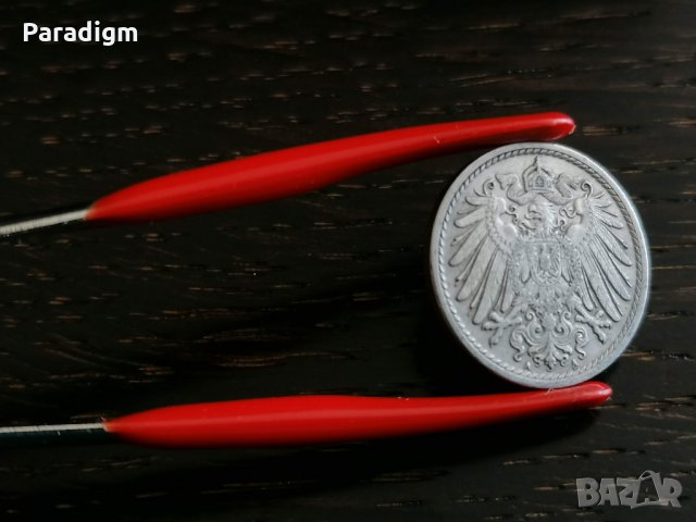 Райх монета - Германия - 5 пфенига | 1914г.; серия A, снимка 3 - Нумизматика и бонистика - 26130011