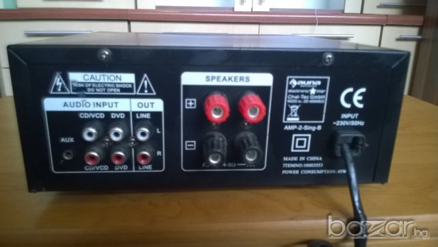 auna multimedia amp-2 sing-2 digital karaoke audio amplifier-швеицария, снимка 6 - Ресийвъри, усилватели, смесителни пултове - 7929436