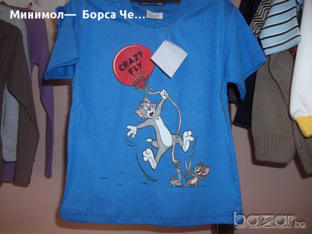 1014000009: Тениска Том и Джери - 5,90лв, снимка 2 - Детски тениски и потници - 8954946