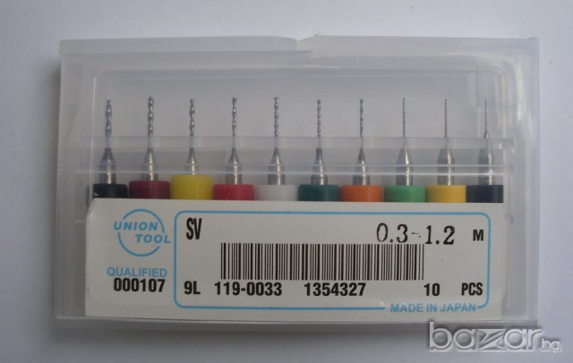 Карбидни твърдосплавни свредла Ф0.3 - 1.2 мм за Dremel Дремел cnc, снимка 4 - Други инструменти - 9633985