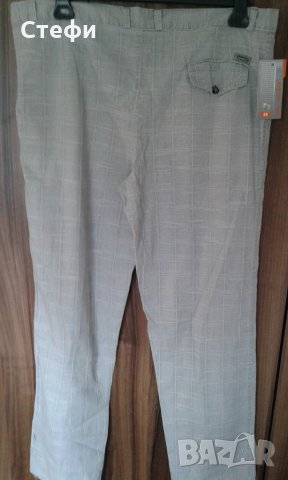 Мъжки ленен панталон, снимка 4 - Панталони - 25386378