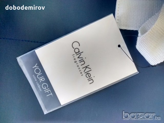 Нова голяма спортна кожена чанта/сак CALVIN KLEIN parfums, оригинал, снимка 8 - Чанти - 19167780