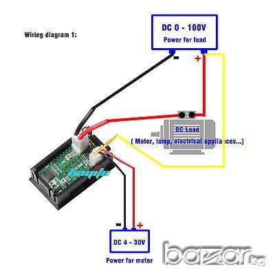 Амперметър / волтметър - 10А/100V ампермер, снимка 2 - Други инструменти - 14445071