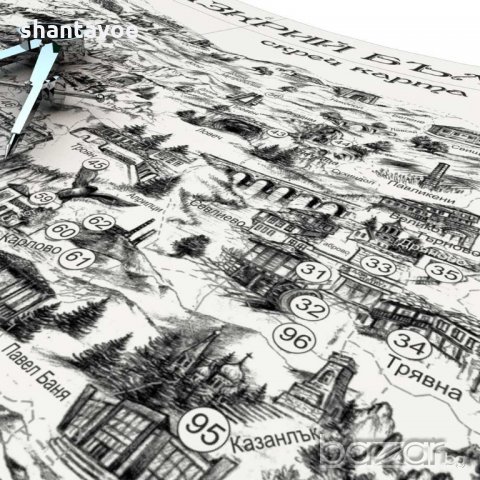 Скреч карта "Разкрий България" с изрисувани 100 обекта, снимка 3 - Подаръци за рожден ден - 19257669