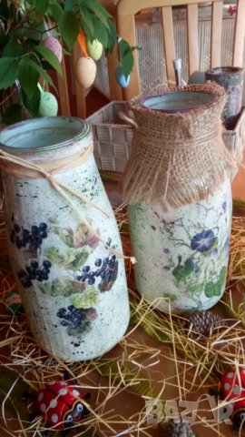 Декоративни вази, снимка 12 - Изкуствени цветя - 25227074