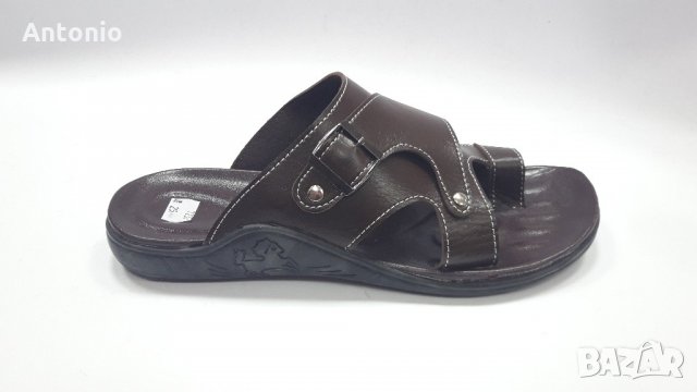 мъжки чехли модел 1237 кафяви