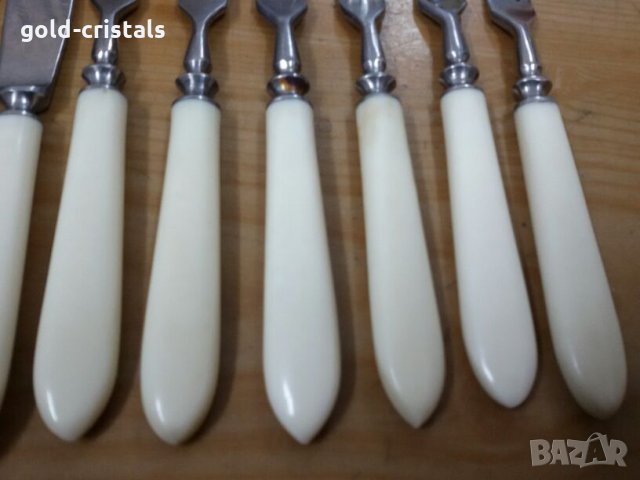 Стари  руски десертни  прибори , снимка 3 - Антикварни и старинни предмети - 24079690