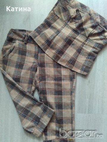 Намаление дамски комплект в бежово-кафяво, снимка 2 - Комплекти - 20202634