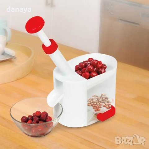 946 Машинка за вадене на костилки от череши маслини вишни костилковадачка, снимка 7 - Прибори за хранене, готвене и сервиране - 25520926