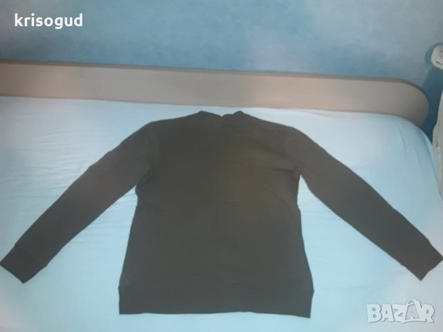 Тъмно кафяв стилен и марков мъжки пуловер H&M, размер: М, снимка 11 - Блузи - 23490970