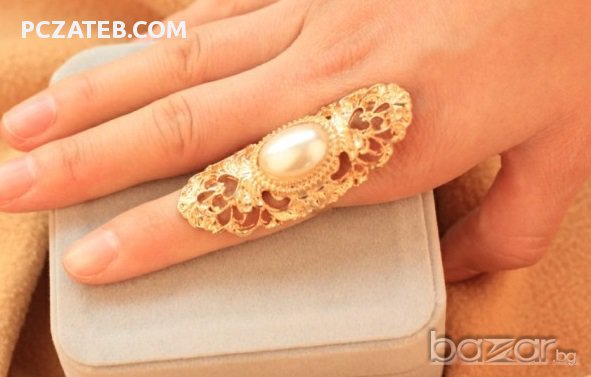 Уникален пръстен с перлен камък, снимка 2 - Пръстени - 13368393