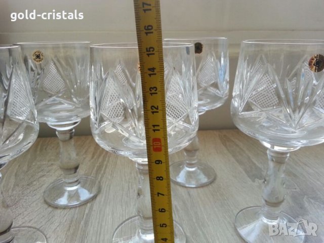 Кристални чаши за вино  ракия уиски коняк вода , снимка 8 - Чаши - 22333107