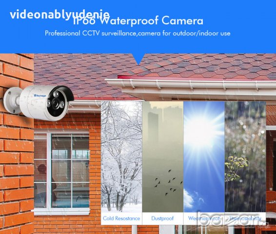 HD AHD 720р 1 Мегапиксел 3 Array IR-CUT IP66 Водоустойчива Прахоустойчива Охранителна Ден§Нощ Камера, снимка 2 - HD камери - 20222032