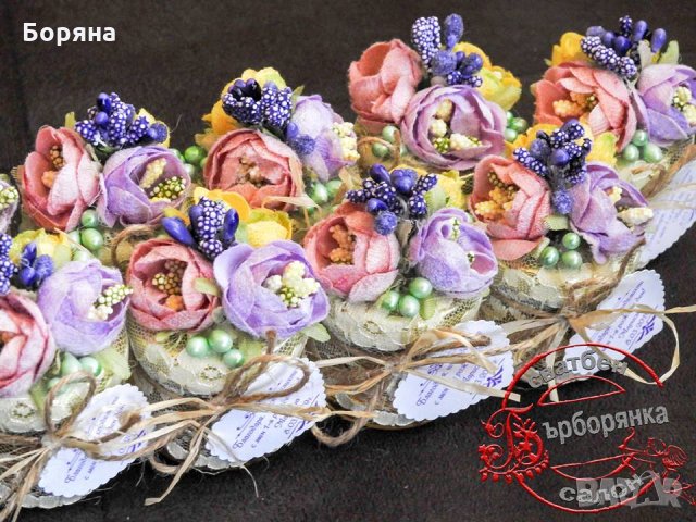 бурканчета с мед. подаръци за сватба, кръщене и други, снимка 3 - Фотографи - 11185528