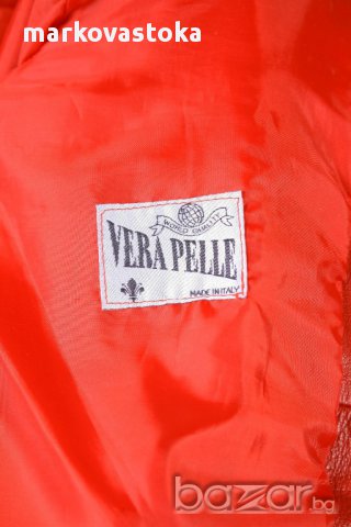 Италианско НОВО ЕСТЕСТВЕНА КОЖА РАЗМЕР  М марка Verra pele, снимка 2 - Якета - 8340699