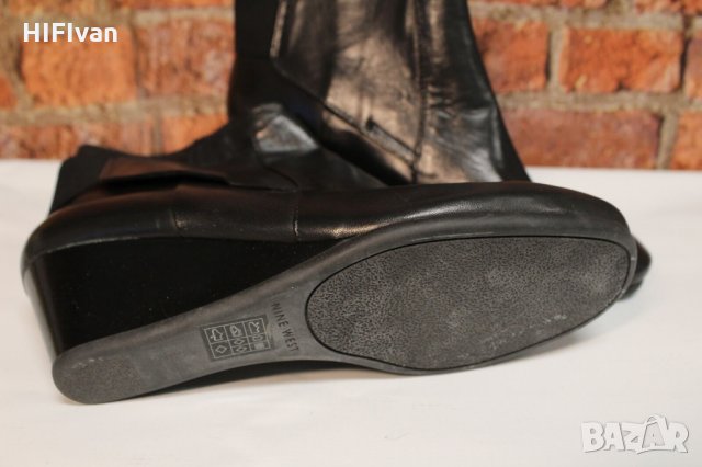 Дамски боти NINE WEST от естествена кожа - размер 43, снимка 3 - Дамски боти - 24796803