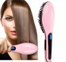 Нова розова четка за изправяне на коса, снимка 1 - Здраве и красота - 17555646