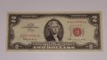 $ 2 Dollars Red Seal Note 1963. 7 DIGIT, снимка 2