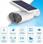 Водоустойчива Wi-Fi Соларна Камера FULL HD 1080P 2х18650 Батерии Микрофон Високоговорител Карта Слот, снимка 2