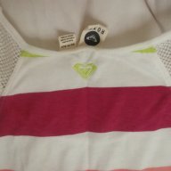 Нова маркова блуза на Roxy, S, райета, цветя, снимка 5 - Тениски - 10821138