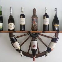 Рафт-етажерка за вино от колело на каруца!, снимка 8 - Декорация за дома - 20488978