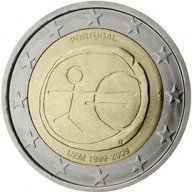 2 Евро монети (възпоменателни) емитирани 2009г (10г. на Икономически и Паричен съюз), снимка 16 - Нумизматика и бонистика - 15990617