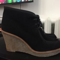 маркови кожени боти Filippa K Bella Wedge Bootie, снимка 2 - Дамски боти - 23800150