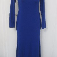 Дълга синя рокля , снимка 2 - Рокли - 19578295