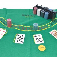 НАМАЛЕНИЕ Покер Сет от 300 части за игра Комплект за покер чипове, снимка 3 - Други спортове - 25403932