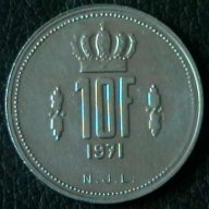 10 франка 1971, Люксембург, снимка 1 - Нумизматика и бонистика - 9921648