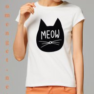 Хит! Дамски тишърт MEOW CAT КОТЕ! Поръчай тениска С Твоя Снимка или идея!, снимка 2 - Тениски - 12383520