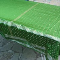  Индийска нова разкошна покривка и декоративна възглавница , снимка 1 - Покривки за маси - 20904578
