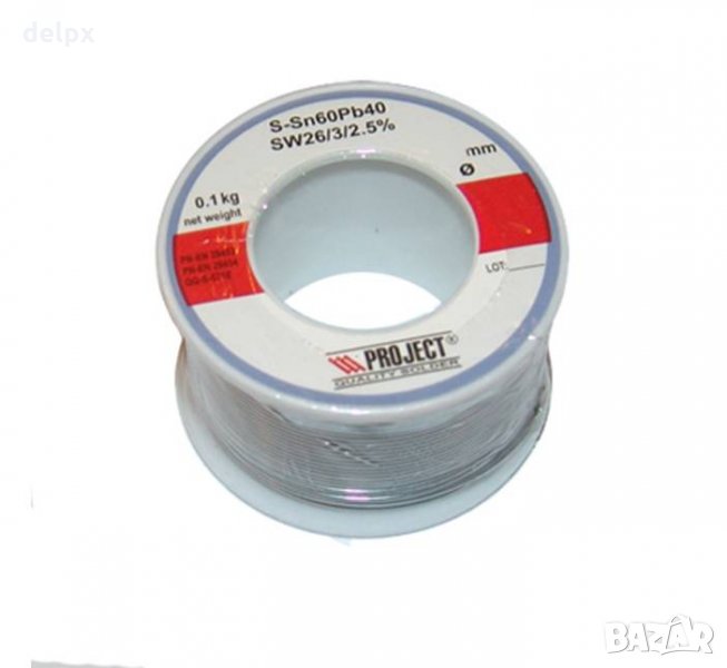 Тинол за запояване PROJECT Ф1mm 100g Sn60/Pb40, снимка 1