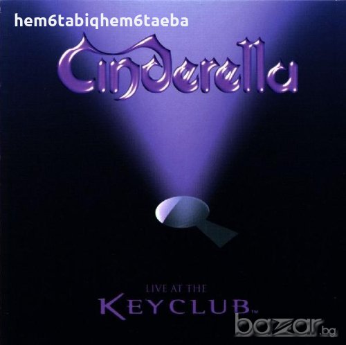 Рядък!!! Cinderella- Live at the Key Club, снимка 1