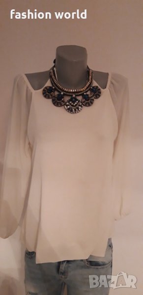 Дамска блуза с колие, снимка 1