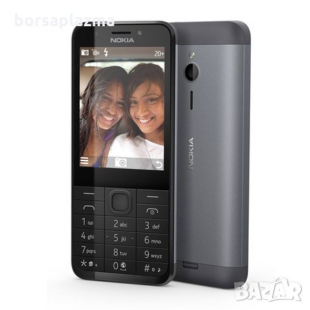 Nokia 230 SS/DS-black, silver-white, снимка 1